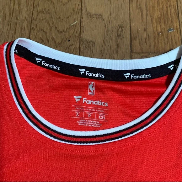 Fanatics Youth Fast Break Replica Jersey Wendell Carter Jr | Size Small | Red - Picture 3 of 6